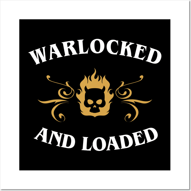 Warlock Warlocked and Loaded RPG Tabletop RPG Addict Wall Art by pixeptional